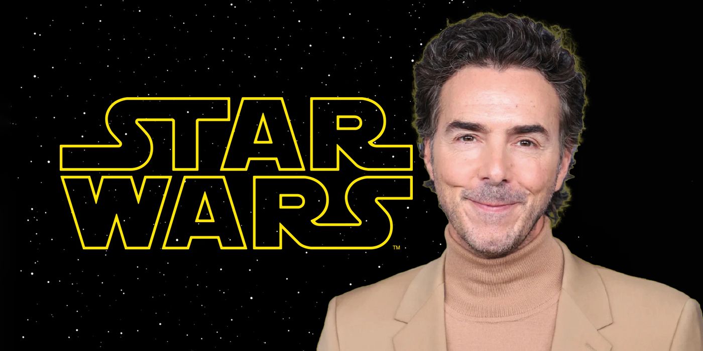 Shawn Levy against a star-filled field with Star Wars logo