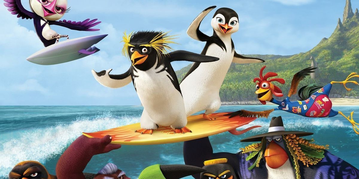 Penguins surf with the Hang Five gang in Surf's Up 2 Wavemania