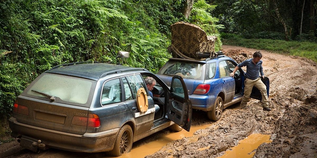 TOP GEAR AFRICA cars stuck in mud