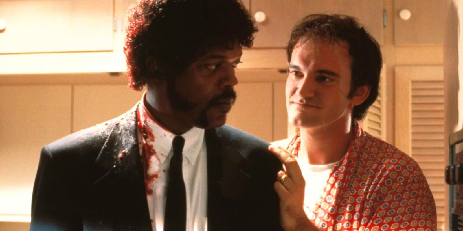 Samuel L. Jackson e Quentin Tarantino em Pulp Fiction