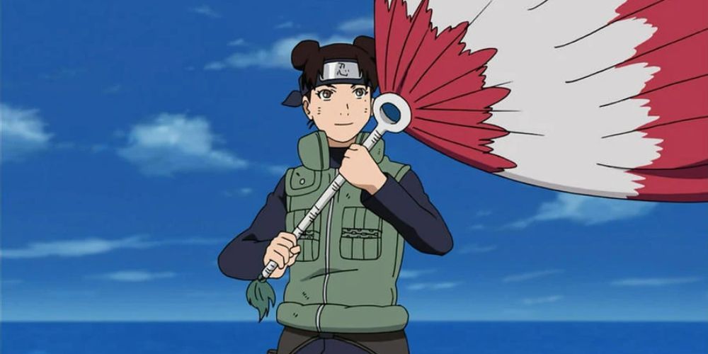 Tenten uses Basho Fan in Naruto.