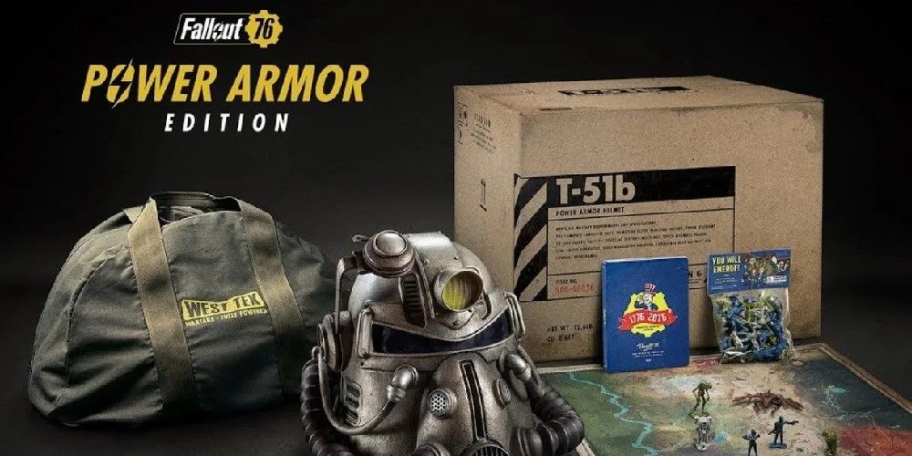 The bonus merchandise in the Fallout 76: Power Armor Edition