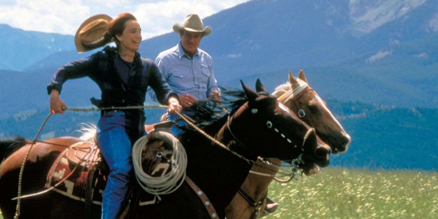 Grace and Tom take their horses for a nice ride in the valley.