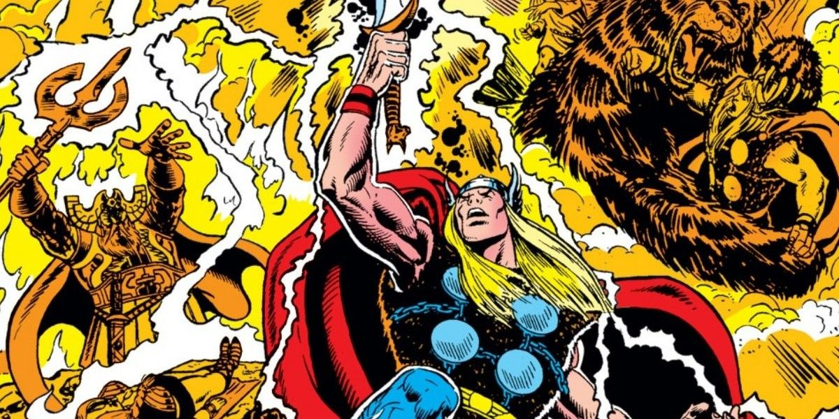 Thor holds Siegfried's sword