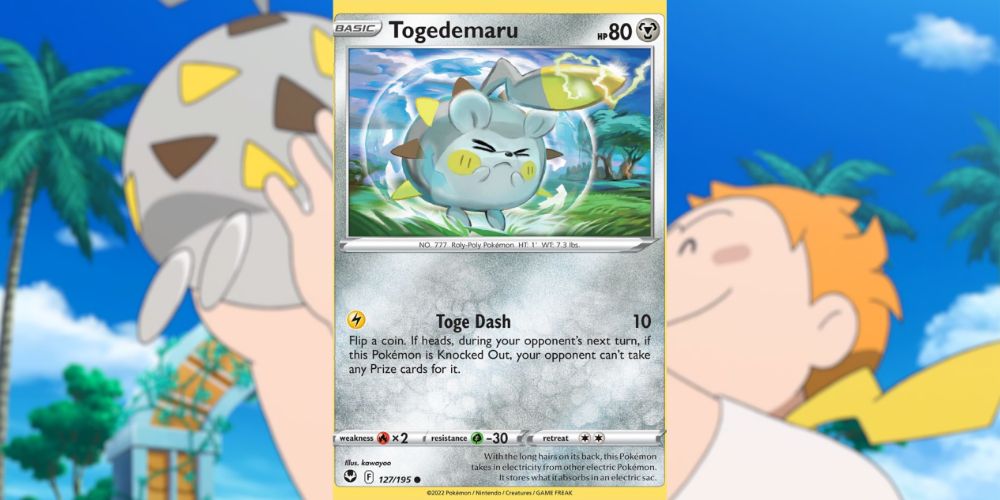 Togedemaru from Pokemon TCG