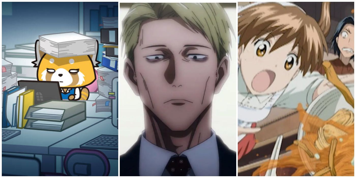 Anime Characters Who Hate Their Job CBR Aggretsuko jujutsu kaisen ramen fighter miki