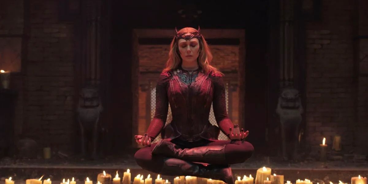 Wanda Maximoff levitating in Doctor Strange in the Multiverse of Madness