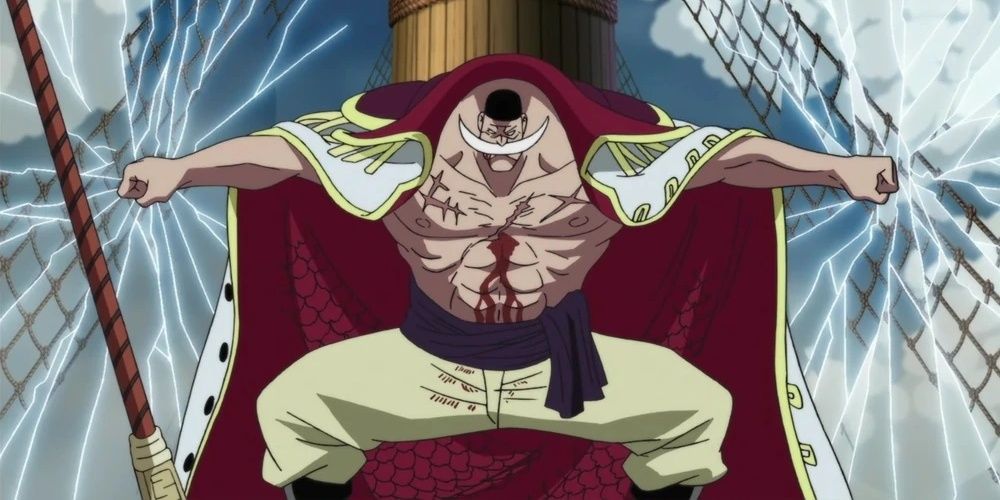 Whitebeard uses the Tremor-Tremor Fruit in One Piece.