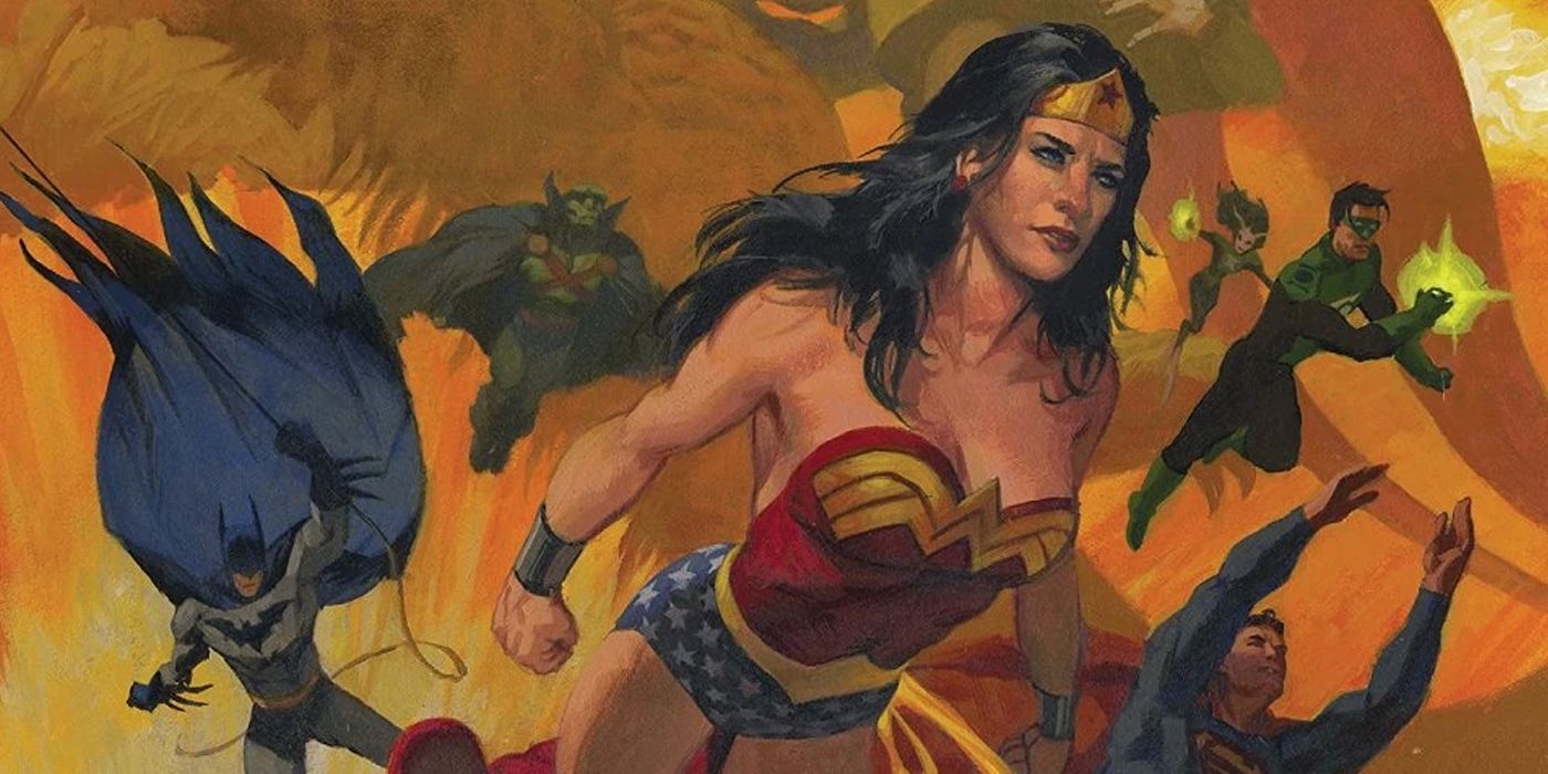 Wonder Woman on the cover of JLA A League of One