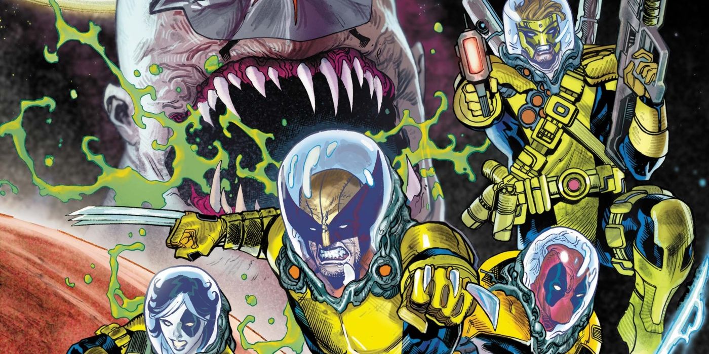 Wolverine leads an X-Force team in space in Marvel Comics