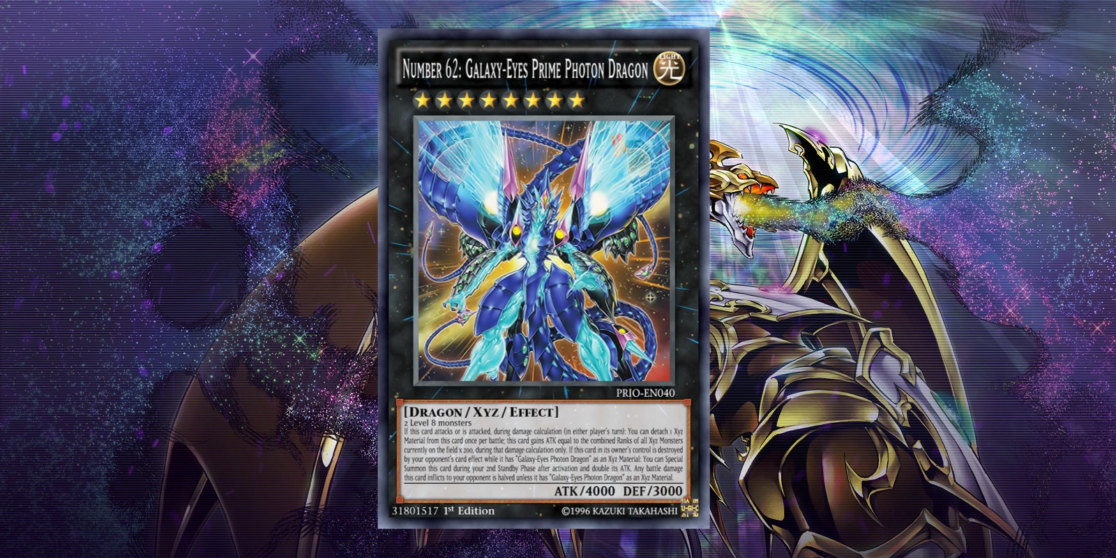 Yu-Gi-Oh! Number 62 Galaxy Eyes Prime Photon Dragon card