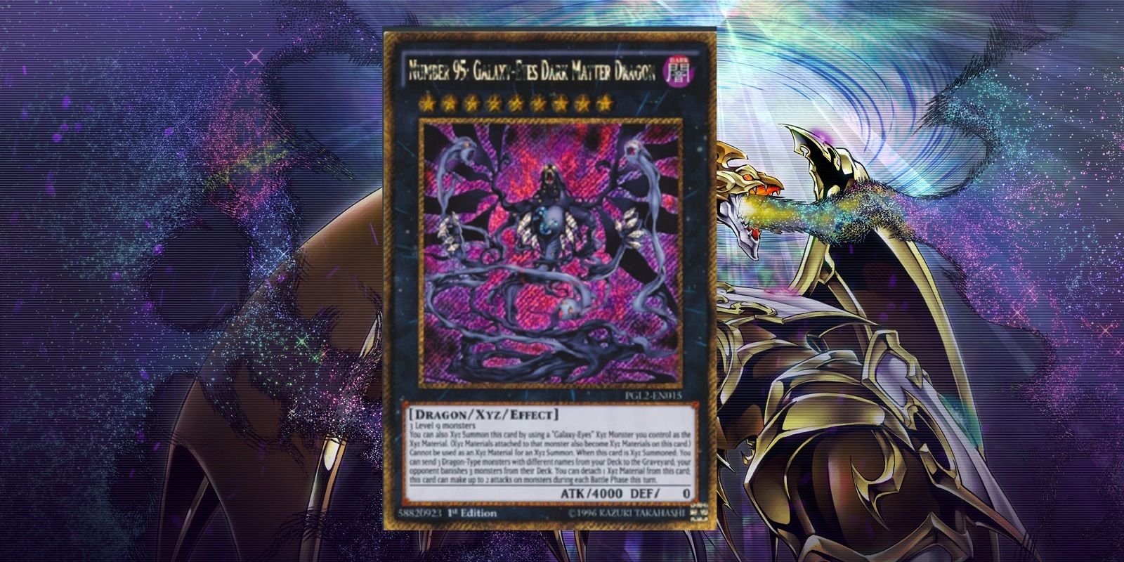Yu-Gi-Oh! Number 95 Galaxy Eyes Dark Matter Dragon card
