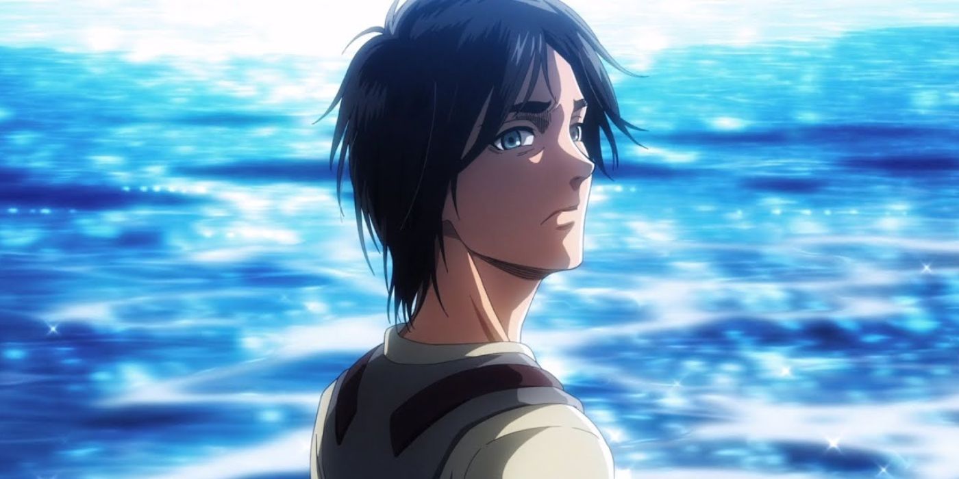 Eren at the ocean in Attack On Titan.