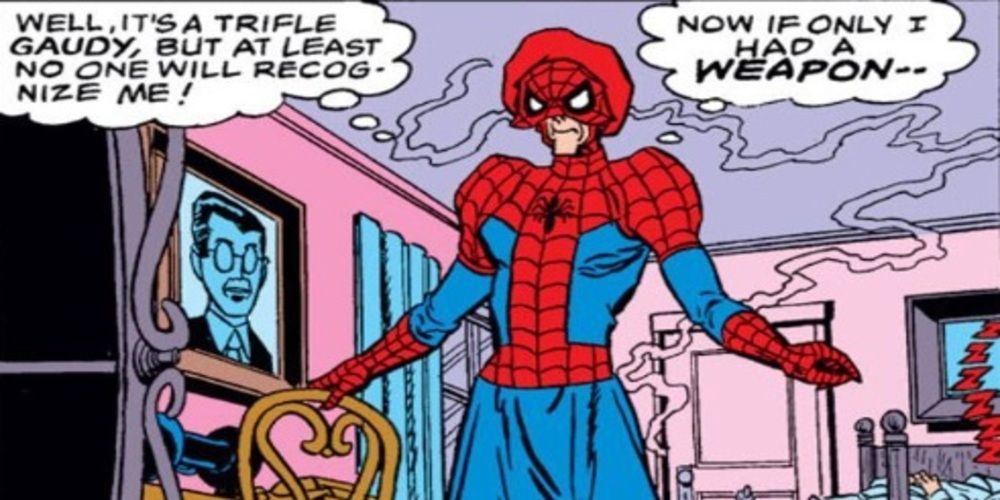 Aunt May as the Amazing Spider-Ma'am
