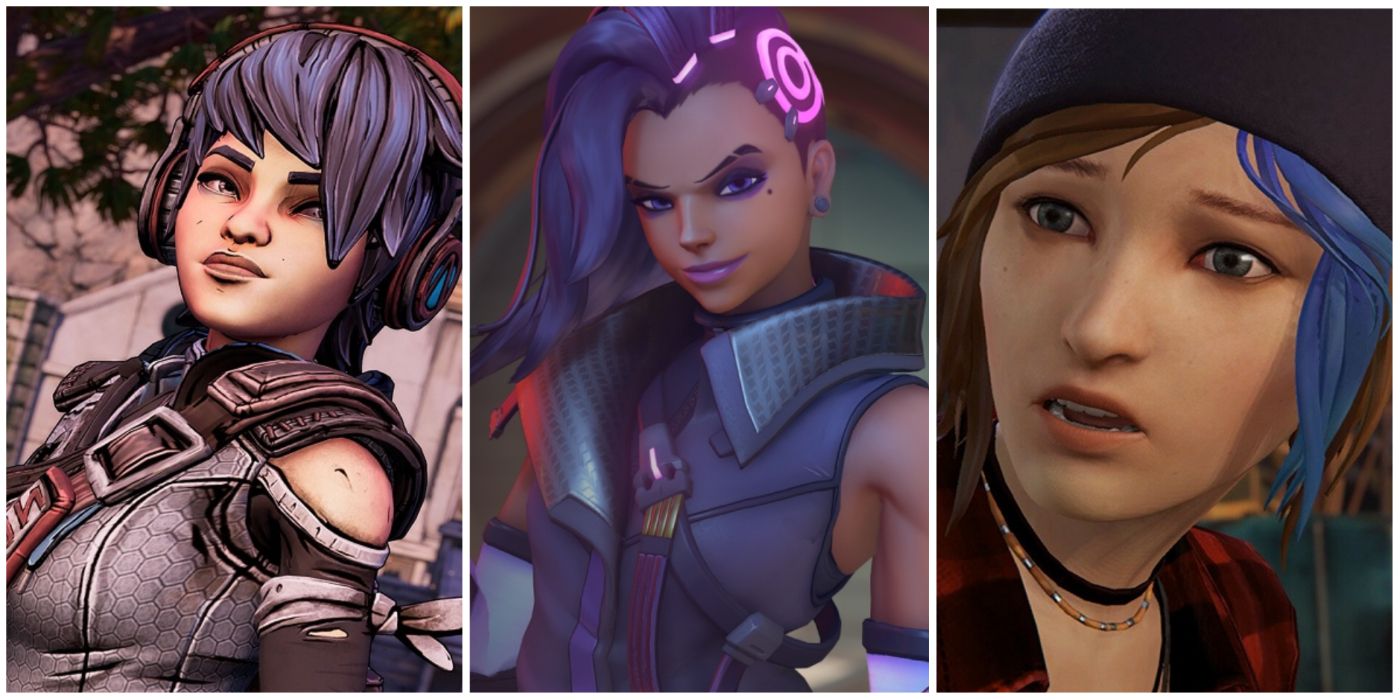 Ava from Borderlands, Sombra from Overwatch, and Chloe from LiS