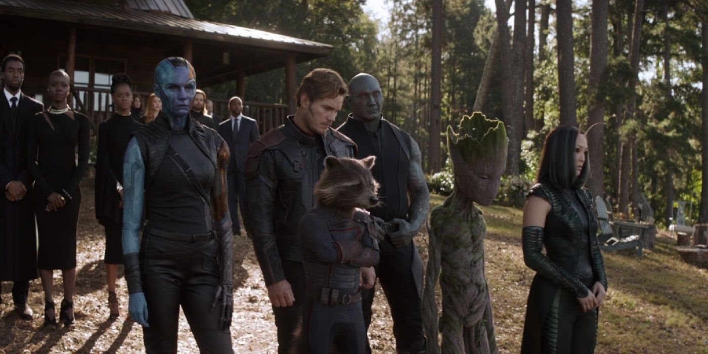 The Guardians of the Galaxy in Avengers: Endgame.