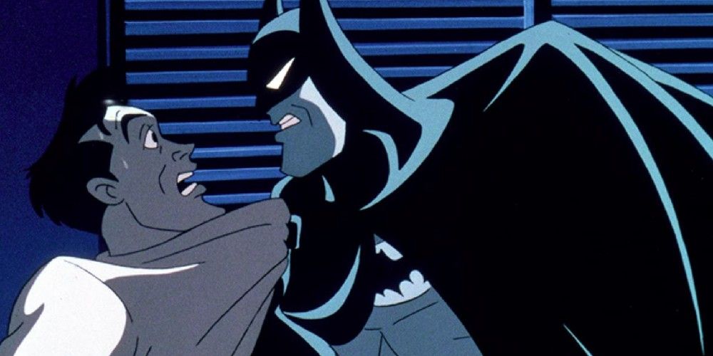Batman confronts Reeves in Batman: Mask of the Phantasm