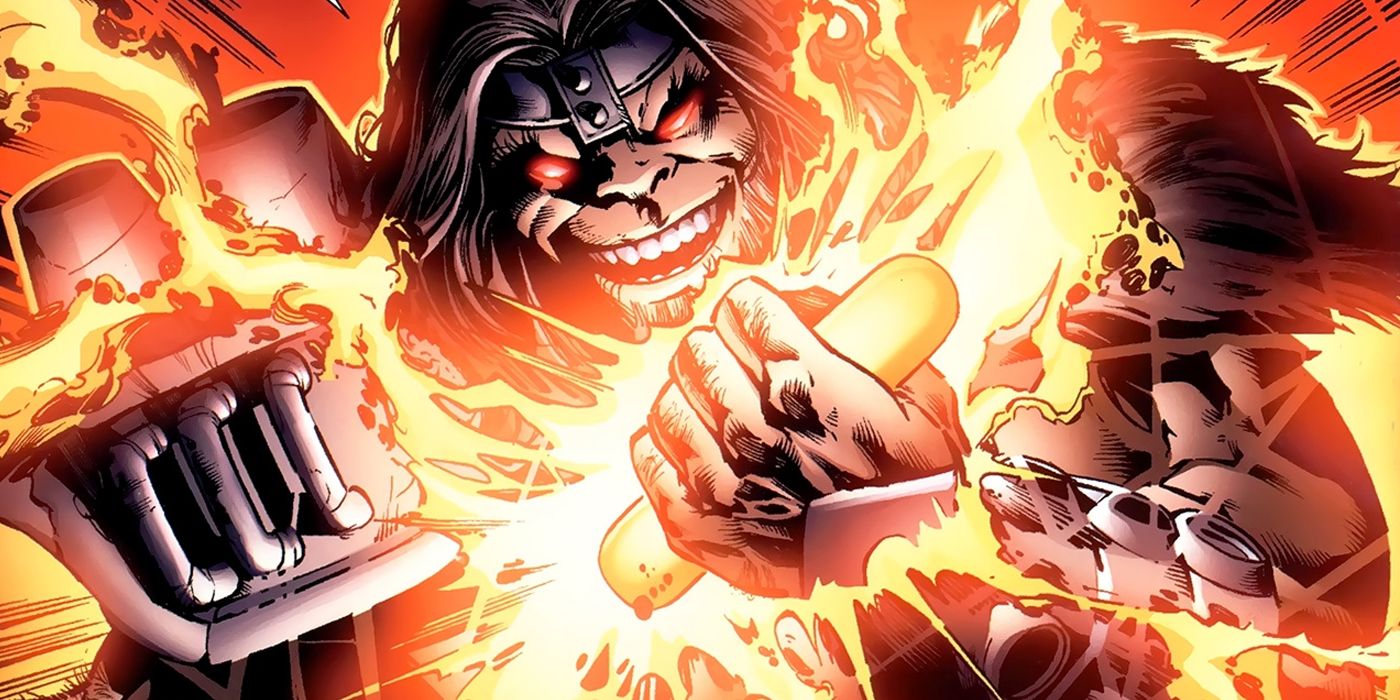 Blastaar using the Cosmic Control Rod from Marvel Comics