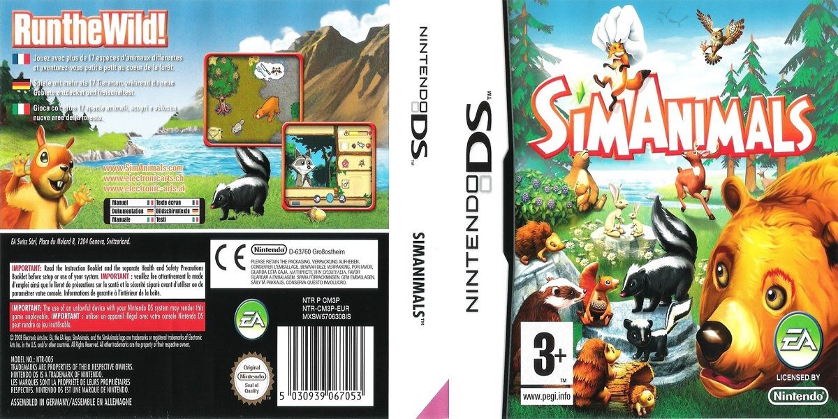 Official box art for SimAnimals