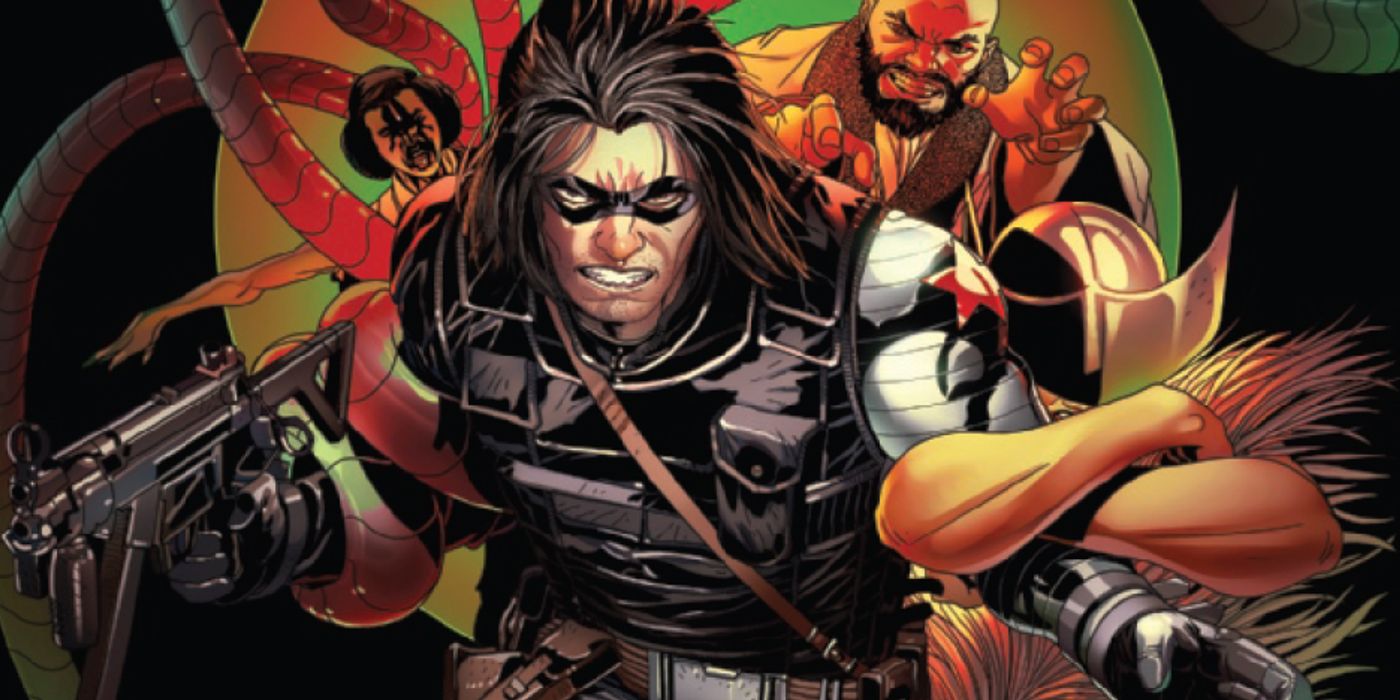 The Winter Soldier armed for battle in Marvel Comics