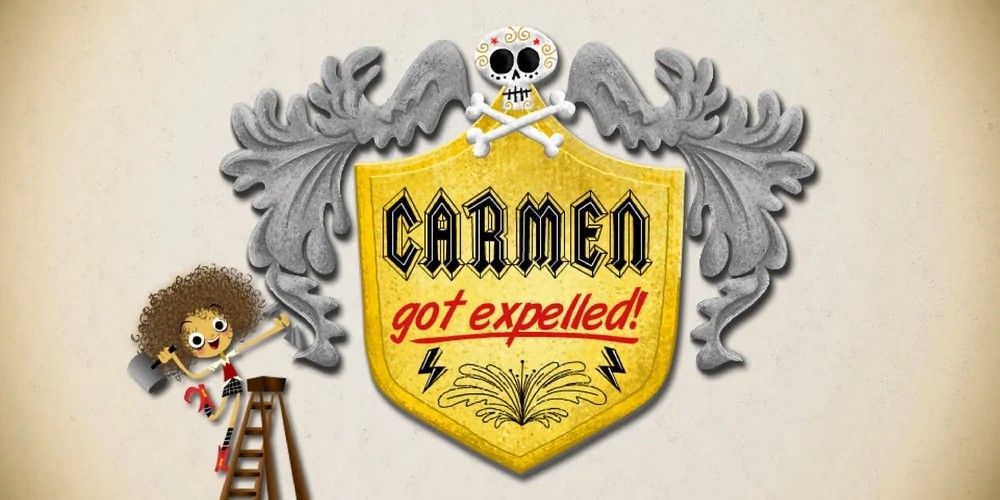 Carmen Expelled (2010), carte de titre mettant en vedette Carmen.