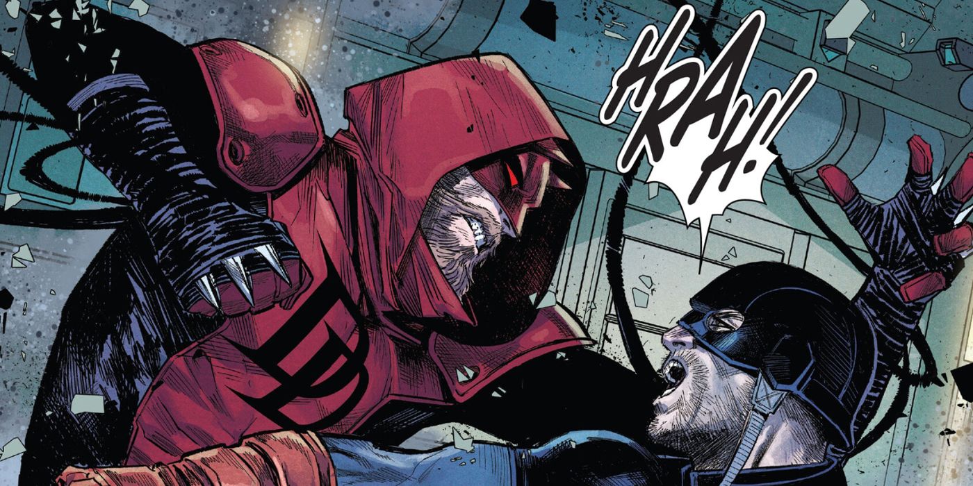 Daredevil takes down US Agent in Marvel Comics
