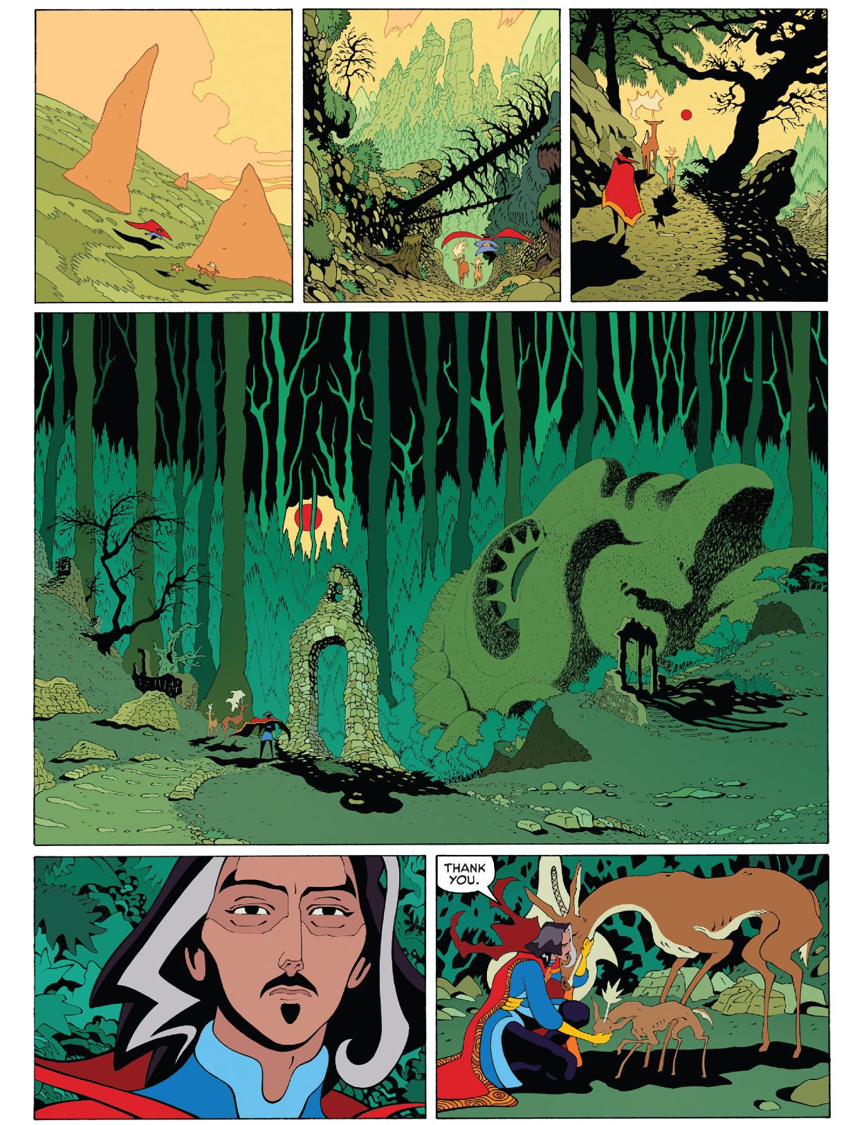 Doctor Strange Fall Sunrise #1 Doctor Strange in a forest