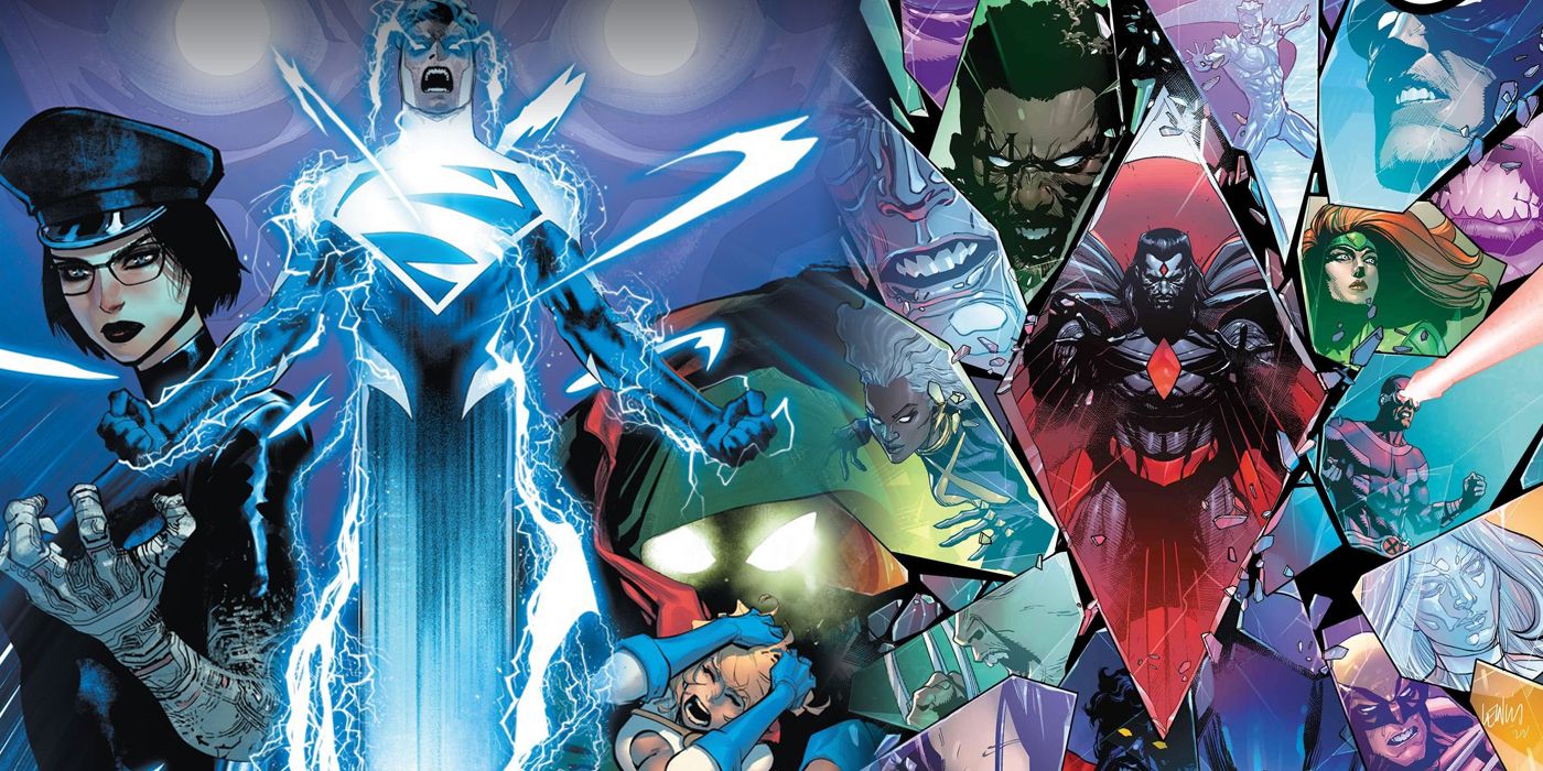 DC's Lazarus Planet cover split image with a Sins of Sinister cover from Marvel