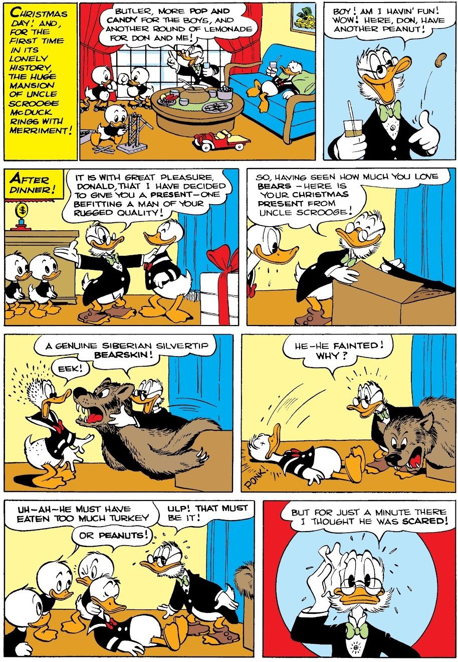 Donald Duck won Uncle Scrooge's admiration