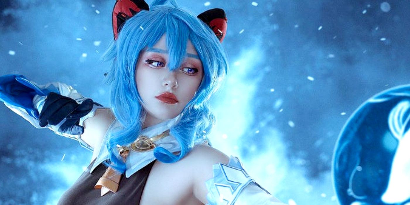 Cosplayer Recreates Genshin Impact's Ganyu With an Icy Background
