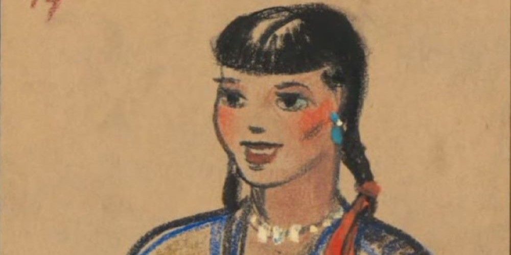 Hiawatha (1949) Storyboard de Minnehaha, la femme de Hiawatha.