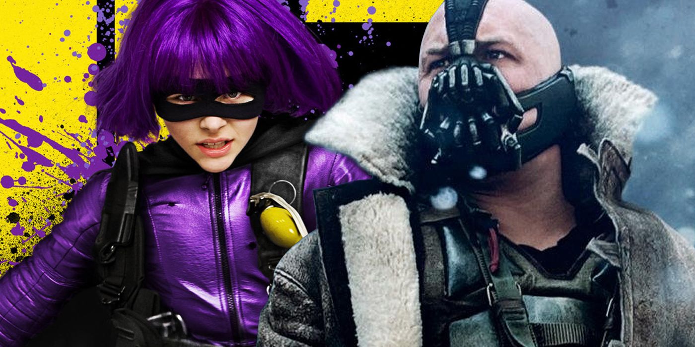 Hit-Girl attacks and Bane overlooks the chaos
