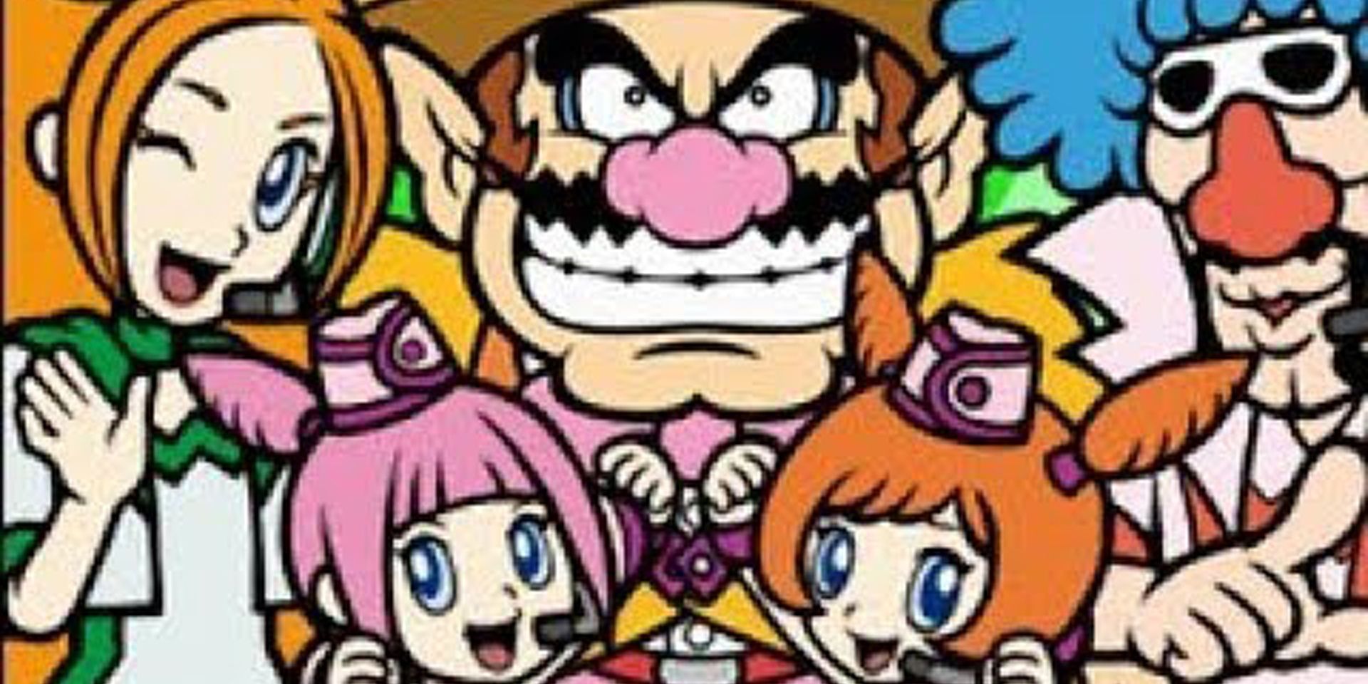 The cast of WarioWare: Snapped!  pose for a picture