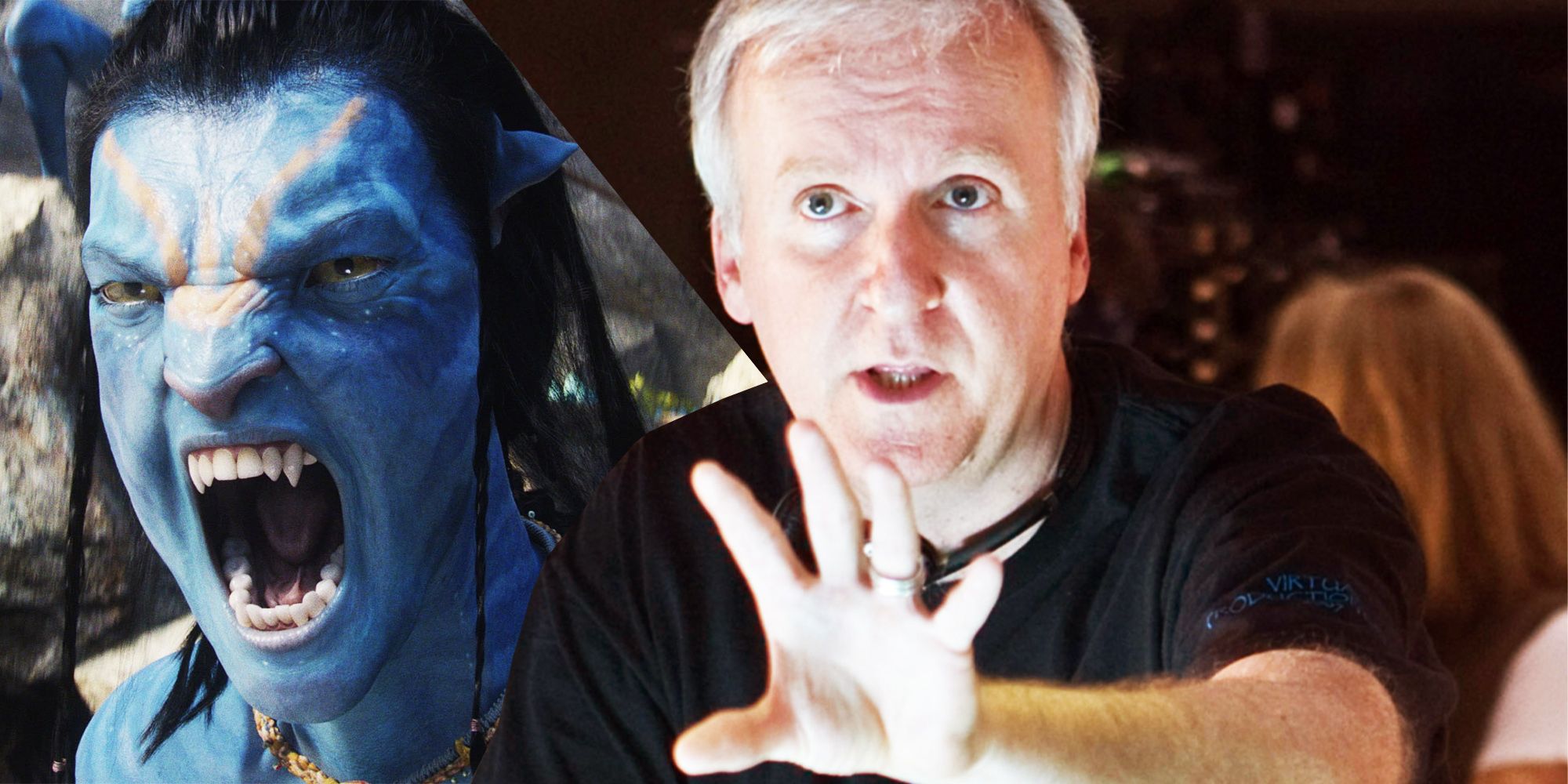 James Cameron directs an angry Na'vi in 2009's Avatar