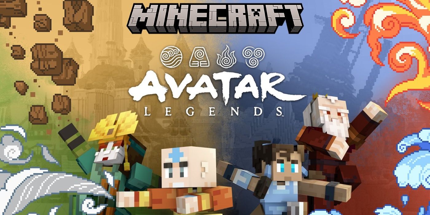 Image of MInecraft's collab with Avatar Legends 