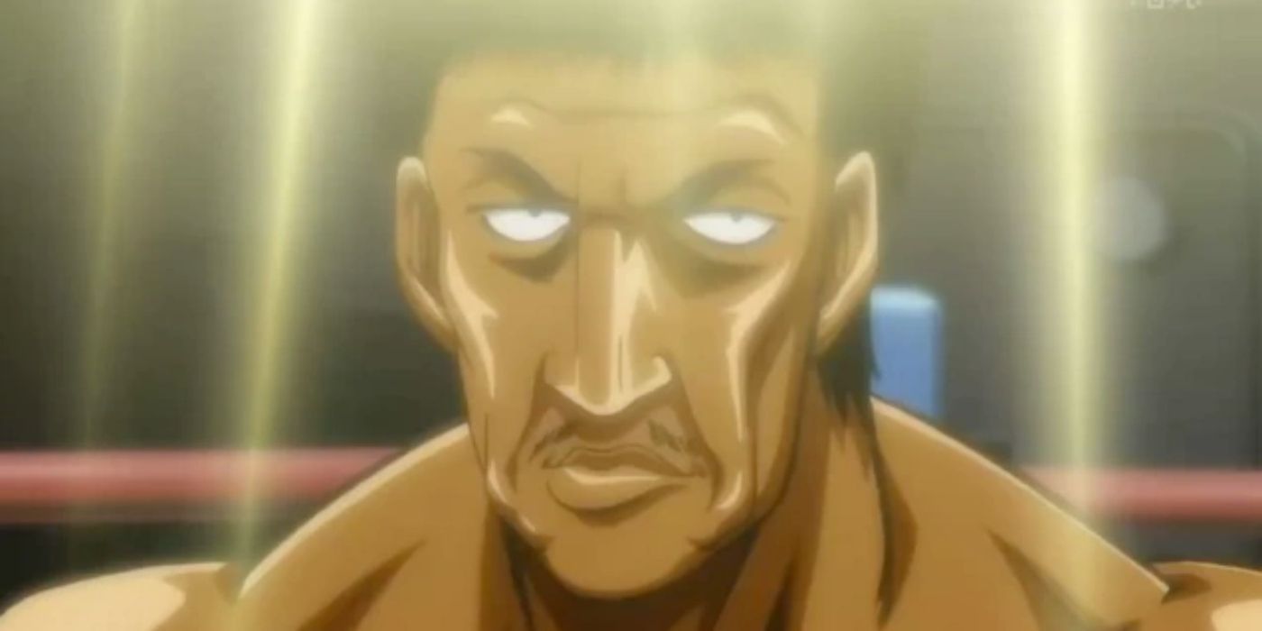 Morris West prepares to fight in Hajime no Ippo