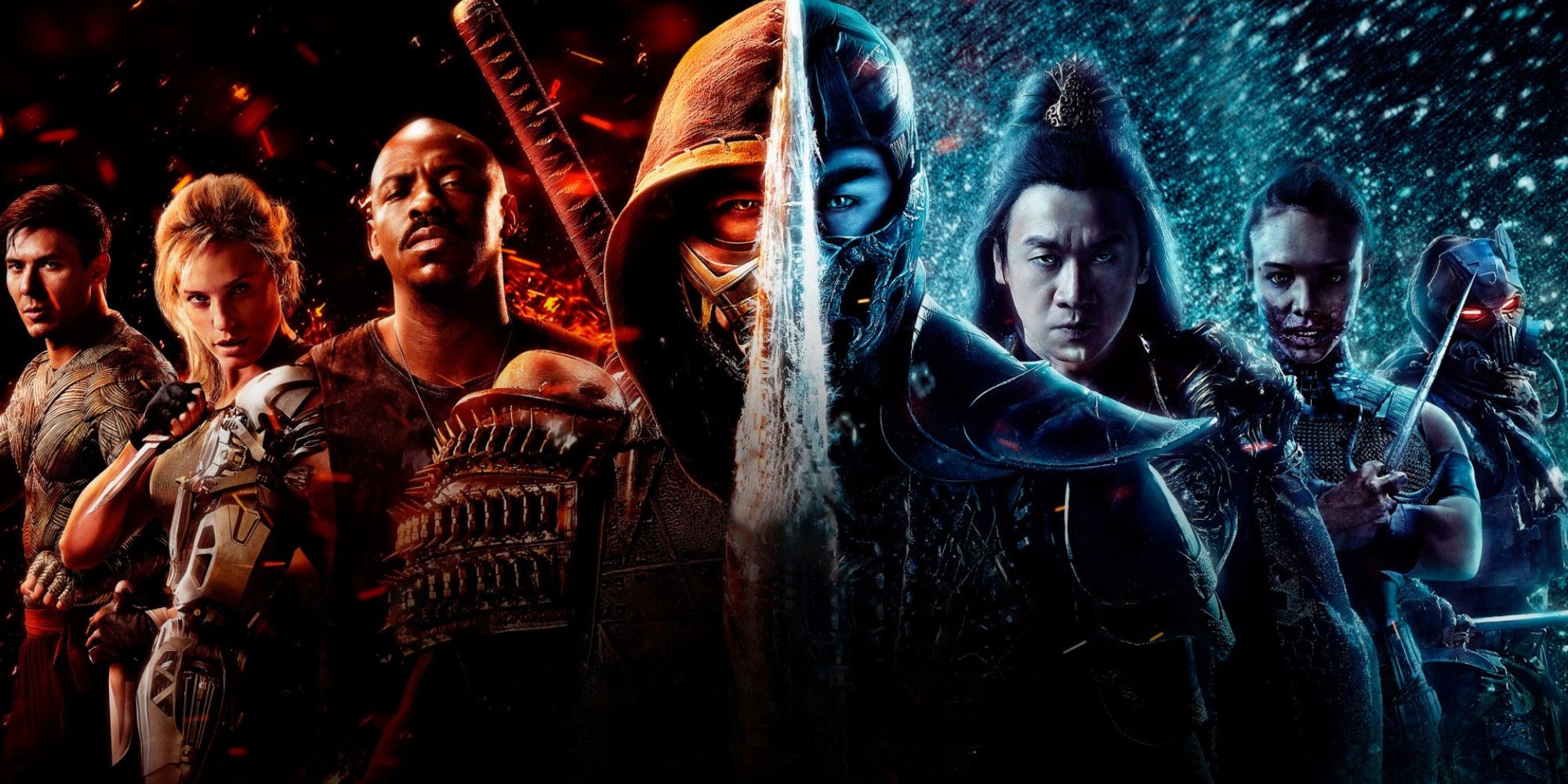 The cast of 2021's Mortal Kombat come together for epic group shot