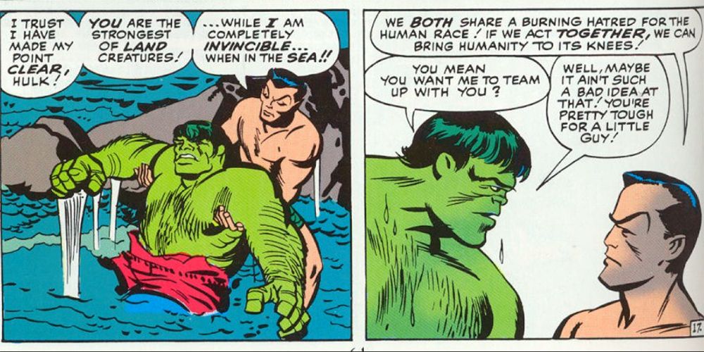 Namor makes some bold claims after thwarting the Hulk