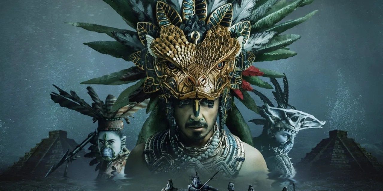 Namor with his headdress on in Black Panther 2