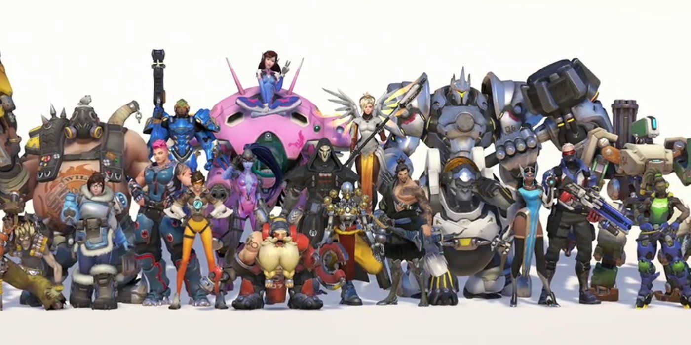 A selection of Overwatch heroes