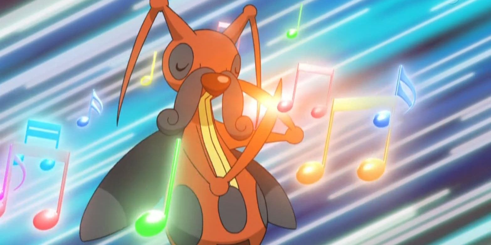 Kricketune plays music in Pokemon anime