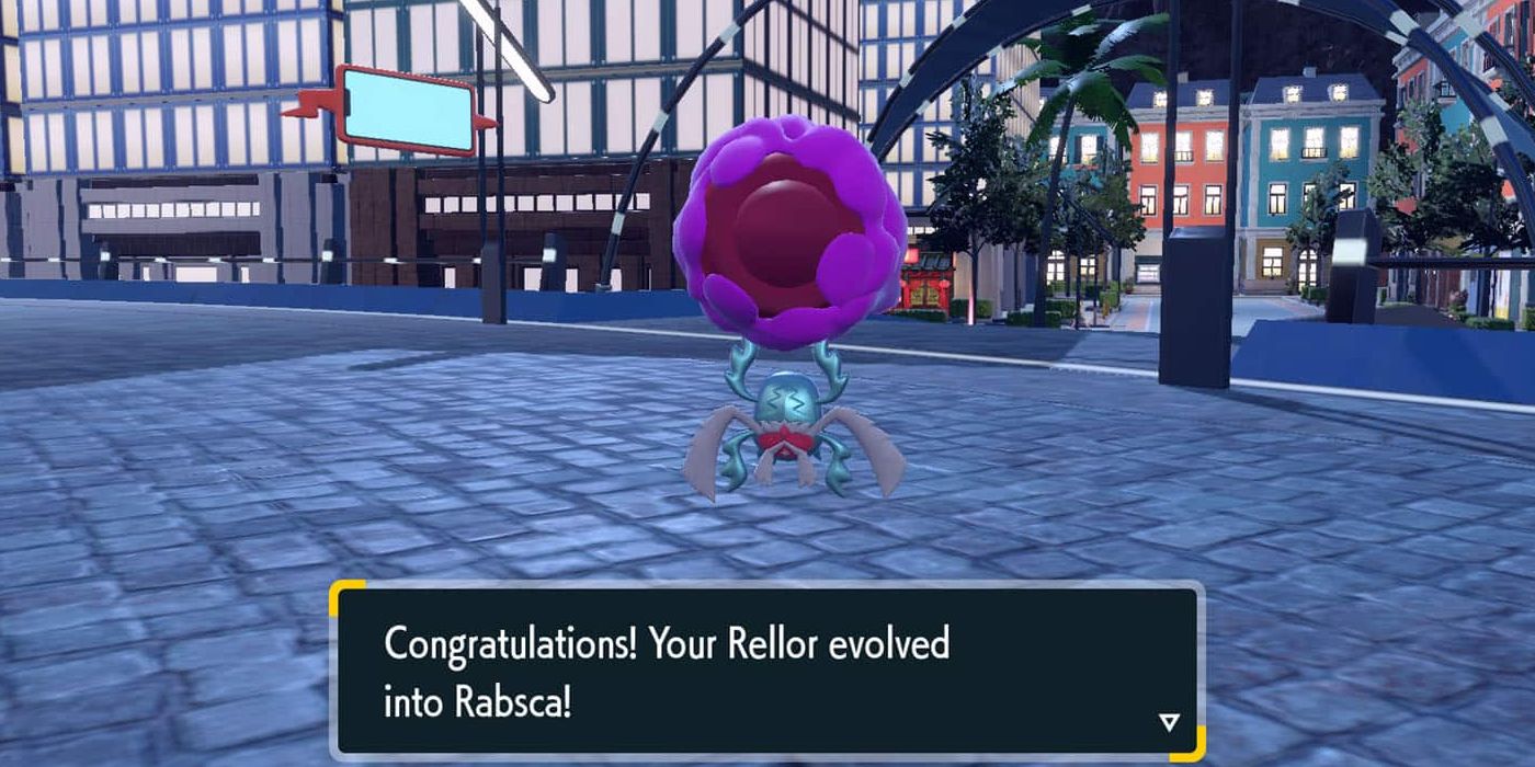 The Pokemon Rabsca, as it appears in Pokemon Scarlet and Violet