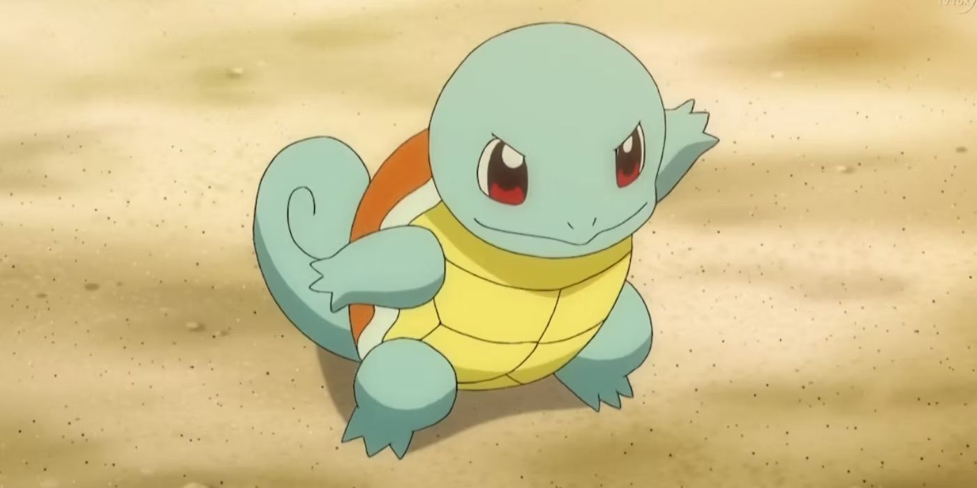 Squirtle is confident in the Pokemon anime