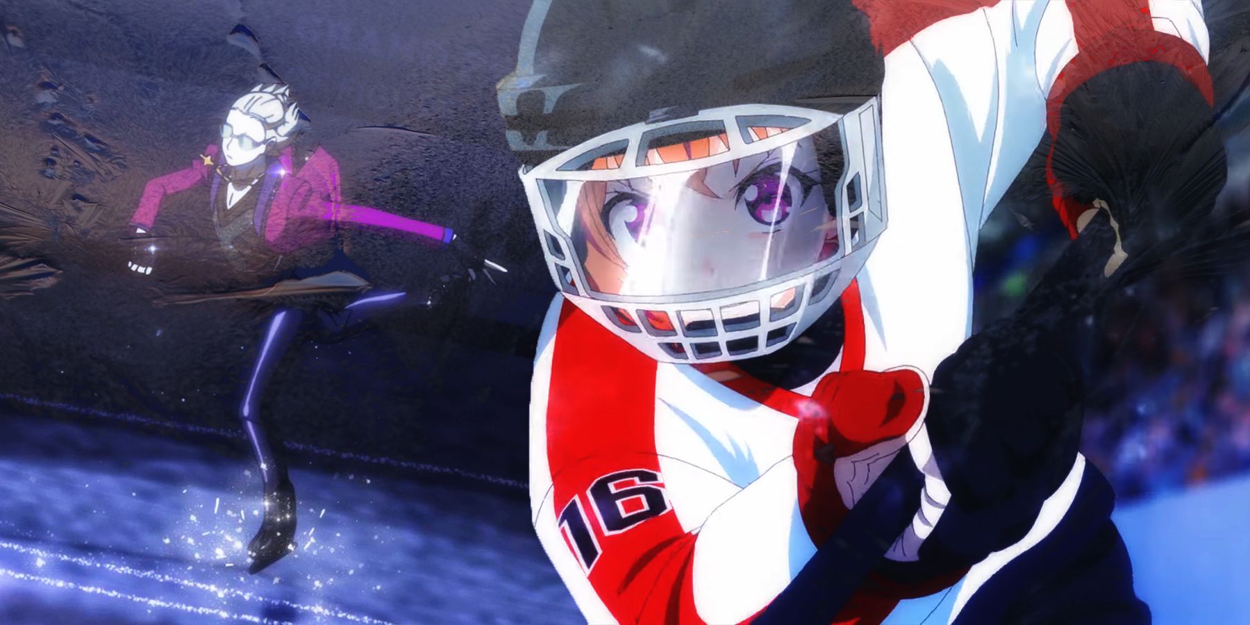 Lexica - Cute anime girl ice hockey player, habs jersey, blue white and red  color blocking, character concept exploration, ghost in the shell, outfit...