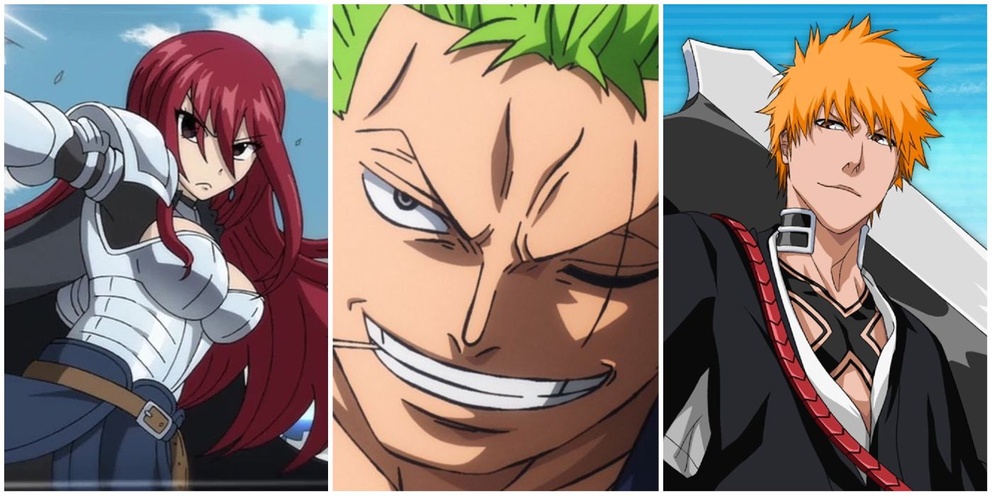 Irene, Erza and August (Fairy Tail) Vs Luffy and Zoro (One Piece
