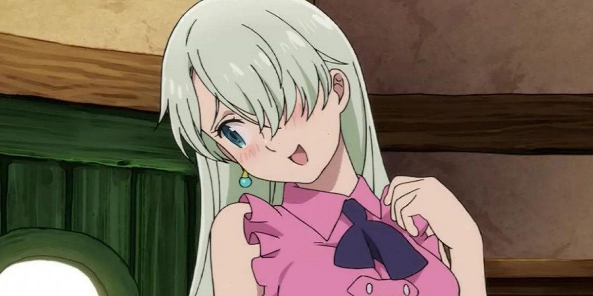 Elizabeth from The Seven Deadly Sins blushing