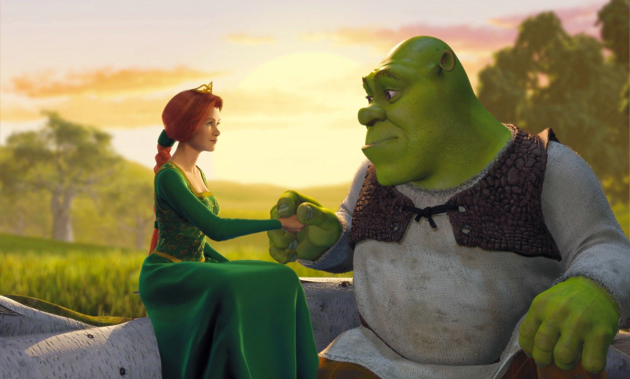 Shrek and Fiona in Shrek (2001)