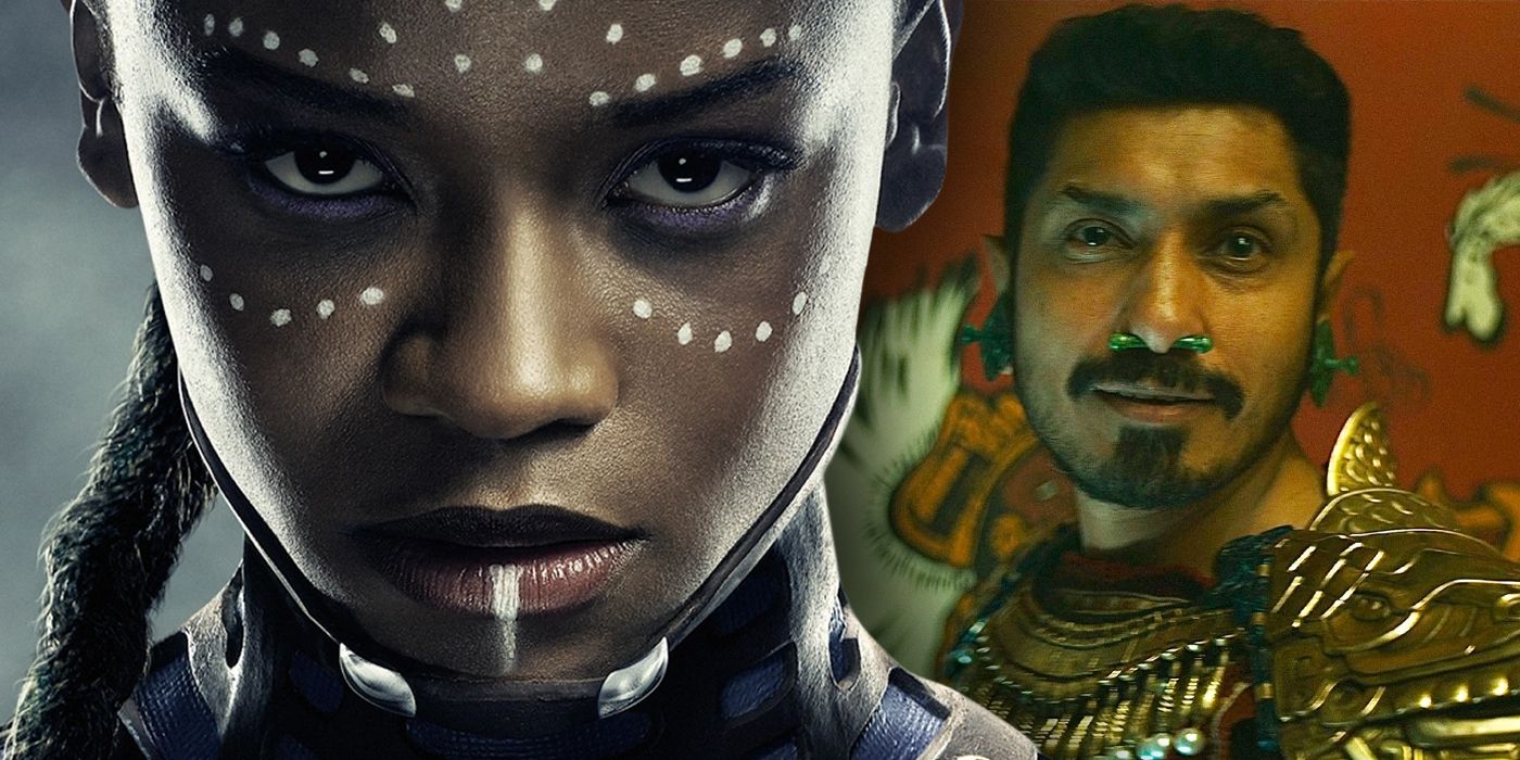Shuri next to Namor in an image from Black Panther: Wakanda Forever.