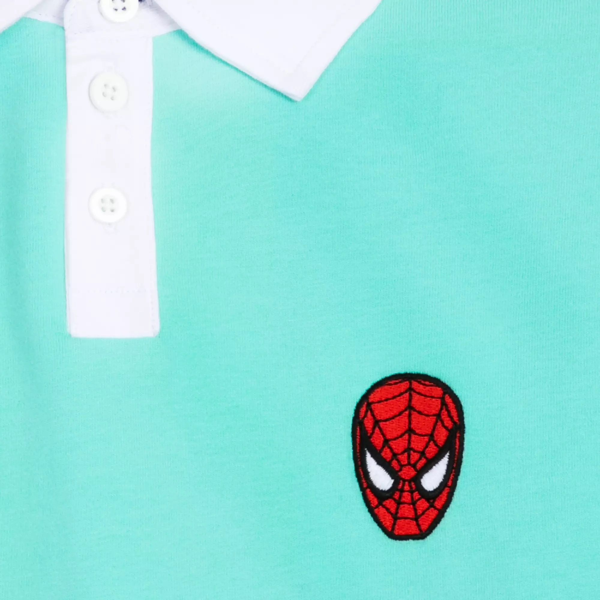 Close-up of '90s TAS-inspired Spider-Man shirt