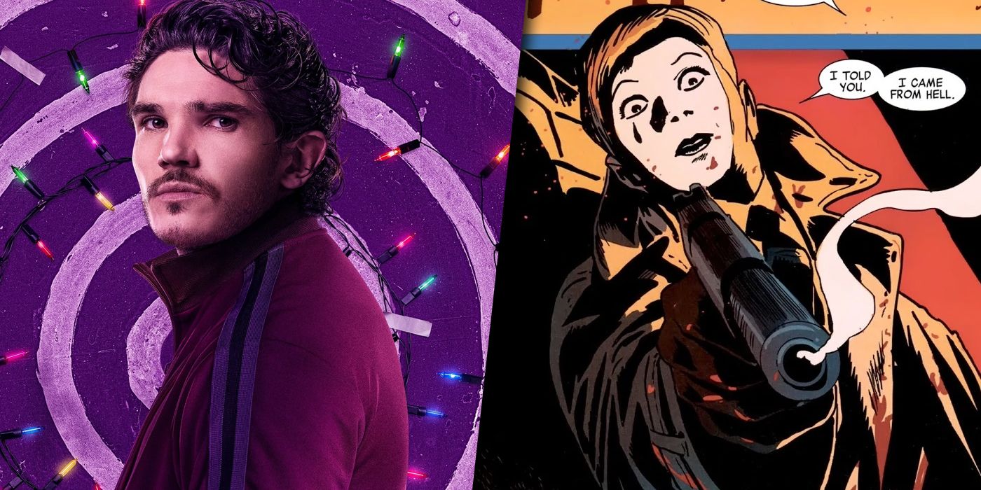 Split image of Kazi The Clown from the MCU and the comics